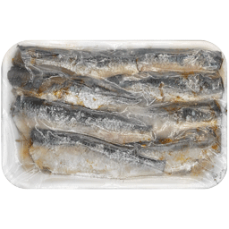 Pote de plástico com alça com 900g de filé de sardinha conservado no óleo, da marca Serra do Mar