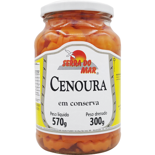 Cenoura em conserva 300g - Serra do Mar