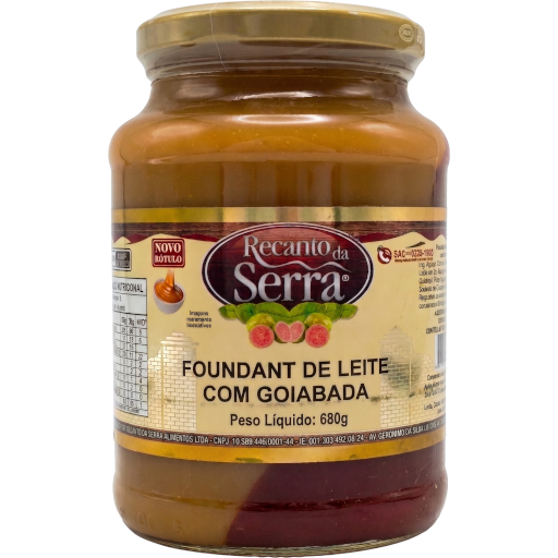 Foundant de leite com goiabada 680g - Recanto da Serra