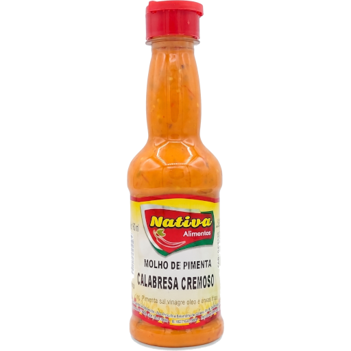 Molho de pimenta calabresa cremoso 150ml - Nativa