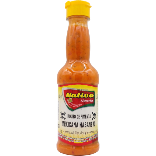 Molho de pimenta mexicana habanero 150ml - Nativa