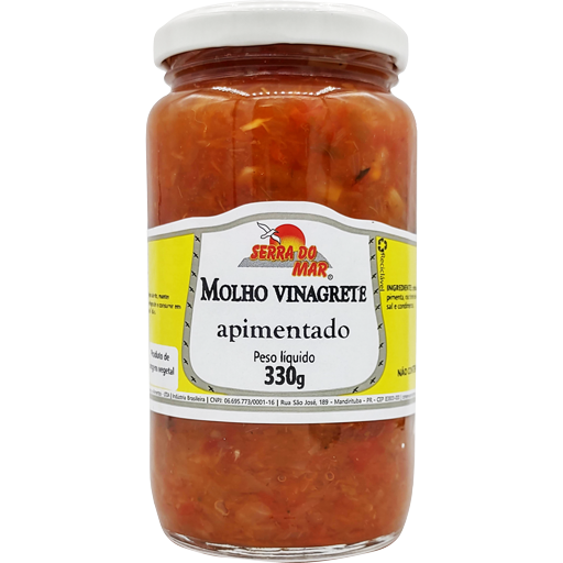 Molho vinagrete apimentado 330g - Serra do Mar