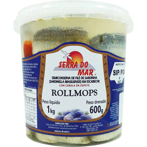 Rollmops em conserva 600g - Serra do Mar