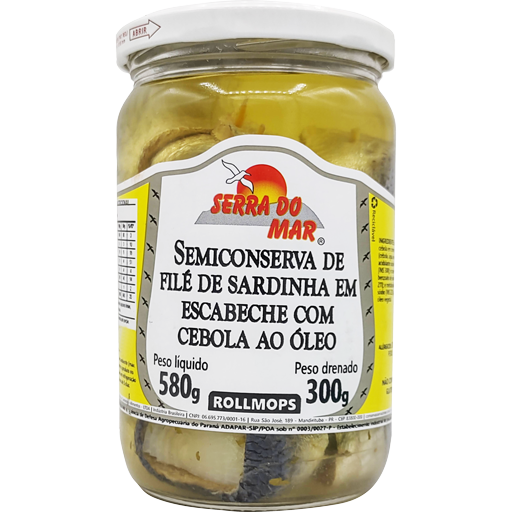 Rollmops em conserva no óleo 300g - Serra do Mar